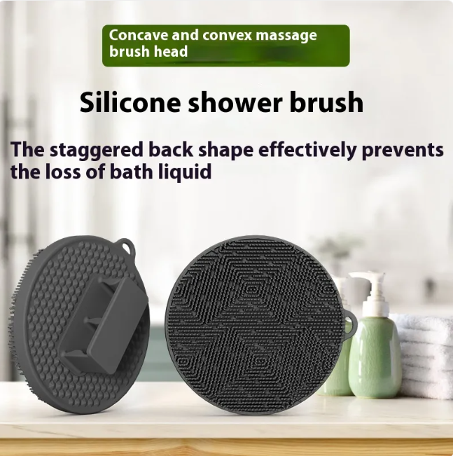 Cepillo de Baño Exfoliante y Masajeador de Cuerpo de Silicona